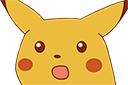 pikachu sorprendido Slack emoji