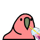 boba parrot Slack emoji