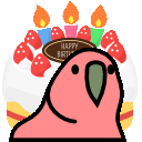 cake parrot Slack emoji