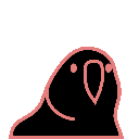 dark mode parrot Slack emoji