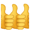 thumbs up spam Slack emoji