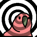 hypno parrot dark Slack emoji