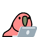 laptop parrot Slack emoji
