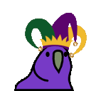 mardigras parrot Slack emoji