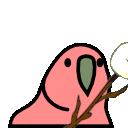 marshmallow parrot Slack emoji
