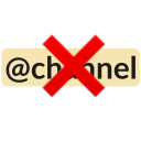 no at channel Slack emoji