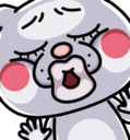 cute bunny whistle happy Slack emoji