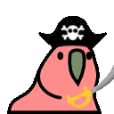 pirate parrot Slack emoji