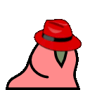 red hat parrot Slack emoji