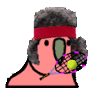 tennis parrot Slack emoji