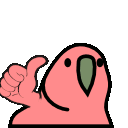 thumbs up parrot Slack emoji