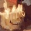 cat on fire Slack emoji