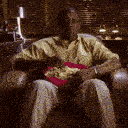 eating popcorn Slack emoji