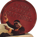 signed sealed delivered Slack emoji