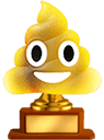 golden poop trophy Slack emoji