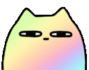 blinking rainbow cat Slack emoji