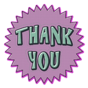 thank you purple Slack emoji