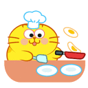 cooking cat Slack emoji