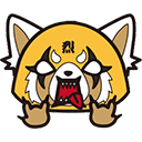 aggretsuko metal Slack emoji