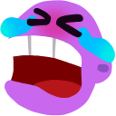 laughing tears wide mouth Slack emoji