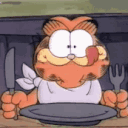 hungry garfield Slack emoji