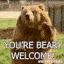 youre beary welcome Slack emoji
