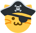 pirate cat Slack emoji