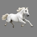 white horse gallop Slack emoji