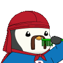 comb penguinh Slack emoji