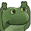frog yay Slack emoji