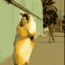 banana man running Slack emoji