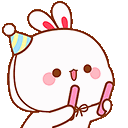 bunny party Slack emoji