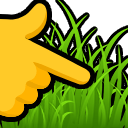 touching grass Slack emoji