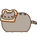 pusheen bread cat Slack emoji