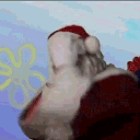 crazy santa spongebob Slack emoji