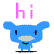 piddles hi Slack emoji