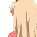 blonde girl shy back Slack emoji