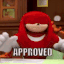 knuckles approved Slack emoji