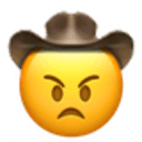 angry cowboy Slack emoji
