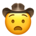 anguished cowboy Slack emoji