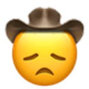 disappointed cowboy Slack emoji