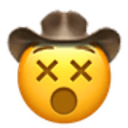 dizzy face cowboy Slack emoji