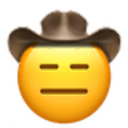 expressionless cowboy Slack emoji