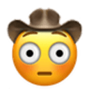 flushed cowboy Slack emoji