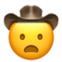 frowning cowboy Slack emoji