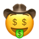 greedy cowboy Slack emoji