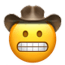 grimacing cowboy Slack emoji