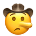 lying cowboy Slack emoji