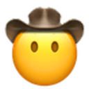 mouthless cowboy Slack emoji