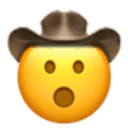 open mouth cowboy Slack emoji